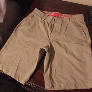 Khaki under armour dress shorts